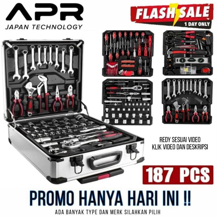 KF880 APR JAPAN kunci sock 46pcs APR JAPAN kunci shock set lebih kuat dari tekiro kunci sok 46pcs