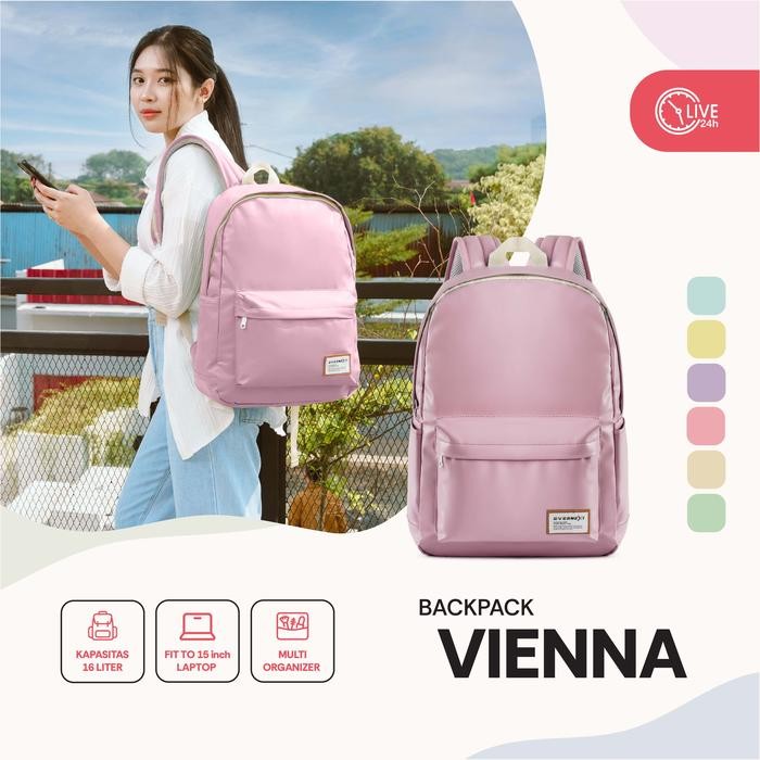 Elizabeth'S Bags - Tas Ransel Wanita Waterproof Tas Sekolah Kuliah Backpack Laptop Vienna