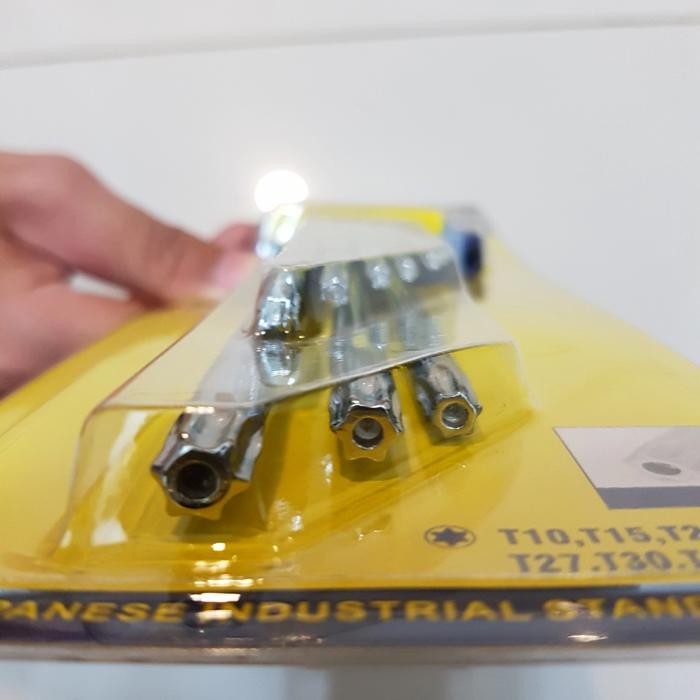 Ready kunci L Long bintang tengah lubang i set 9 pcs kode 601306