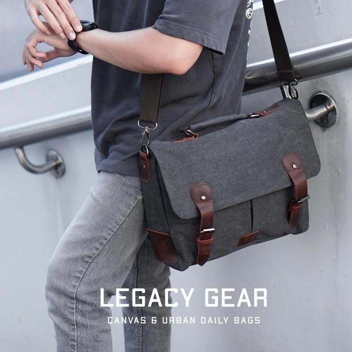 

PI246 Beatle - Messenger Bag - Tas Selempang Pria - Canvas Slingbag GRATIS ONGKIR