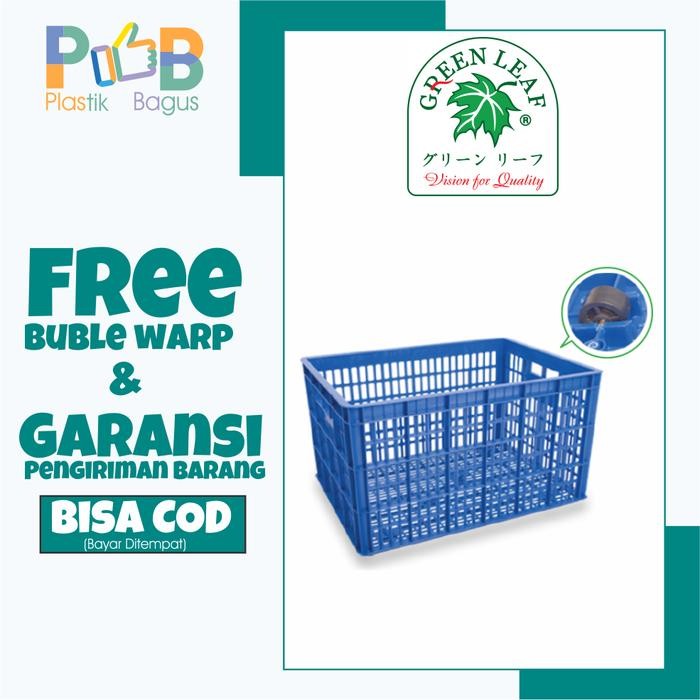 keranjang kontainer industri catering green leaf Castors 2223 L