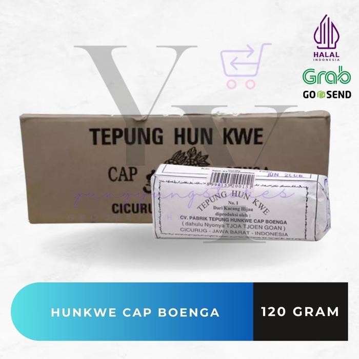 

1 Dus Isi 100 Bungkus Tepung Hunkwe Cap Boenga / Hun Kwe Bunga 120 Gram