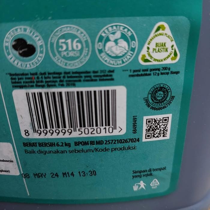 

Bango Kecap Manis Jerigen / Galon 6,2 Kg