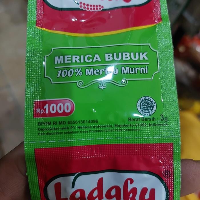 

1 Renceng Isi 12 Sachet Ladaku Merica / Lada Bubuk 4 Gram