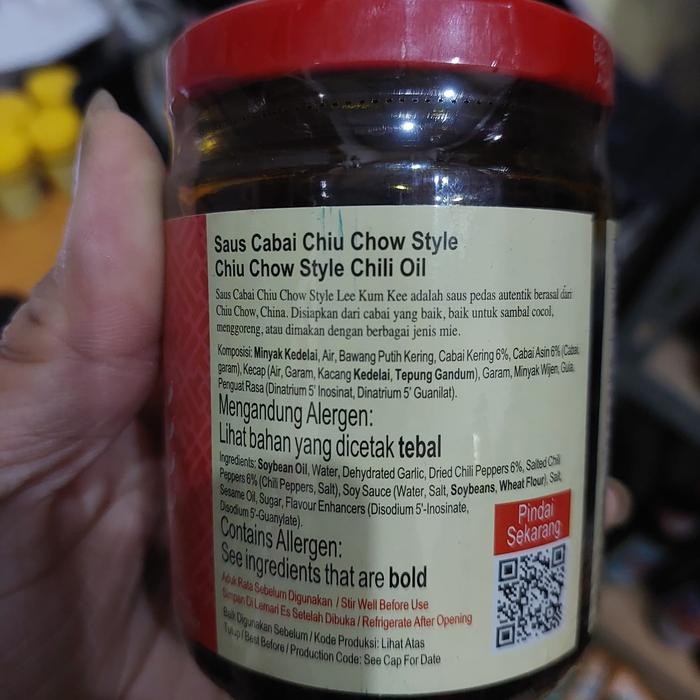 

Lee Kum Kee Chili Garlic Sauce / Chili Bean Toban Djan Sauce / Chiu Chow Chili Oil 205 Gram / 226