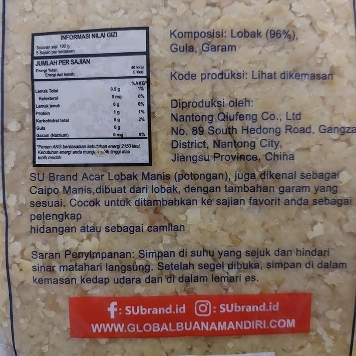 

Caipo / Lobak Manis Cincang Halus Su Brand 500 Gram