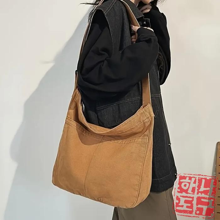 

TX698 [Beli Lokal] Satu Alat ASIETERU Unisex Tas Selempang Bahan Kanvas Tebal Premium DISKON