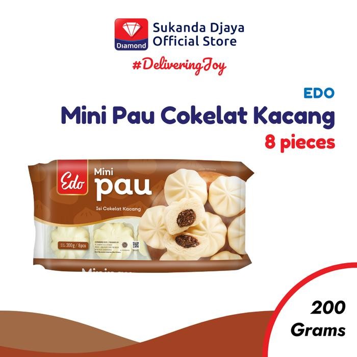 

Edo Mini Pau Coklat Kacang 200 Gr