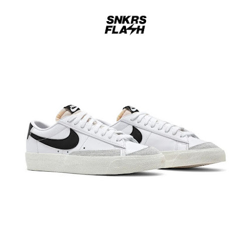 NIKE BLAZER LOW WHITE BLACK SAIL WHITE Sepatu Sneakers Wanita - DC4769102 - Size 37.5