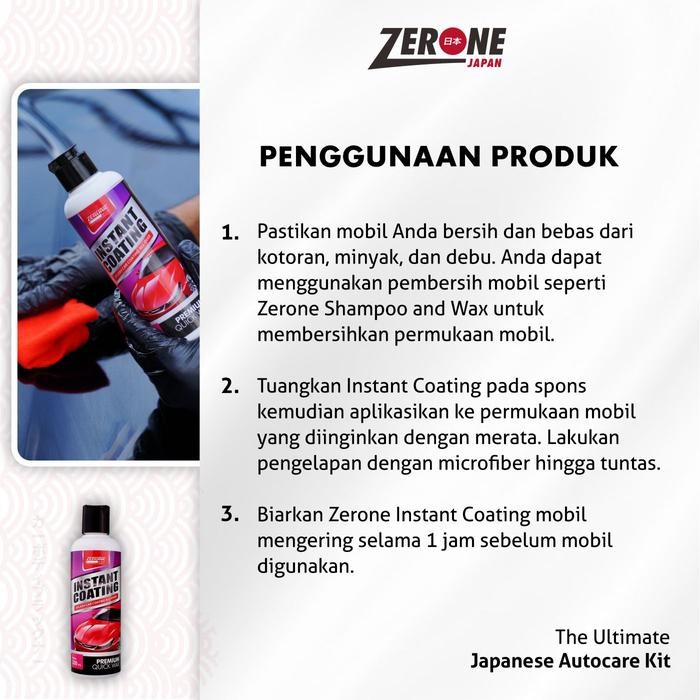 COATING MOBIL PAKET ZERONE JAPAN GLASS SUPER CLEANER INTERIOR CLEANER