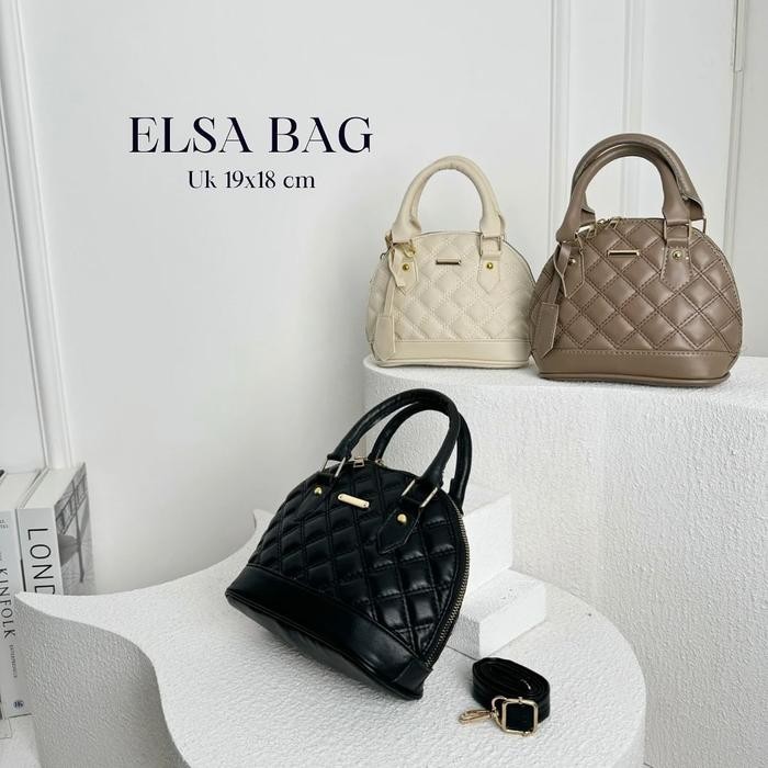 

KF462 Tas Wanita ELSA BAGS Tas Selempang Top Handle TERBATAS