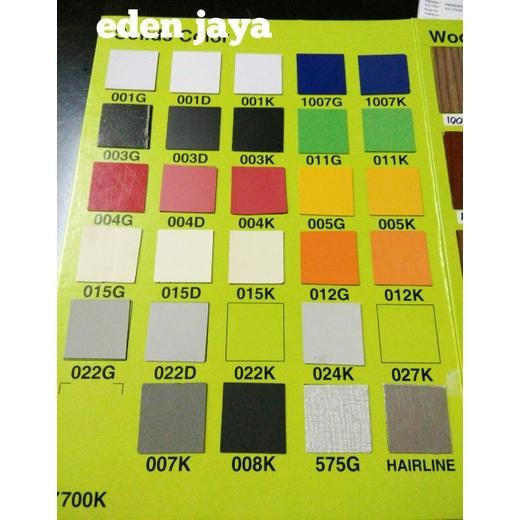 

1 lembar formika putih kilat