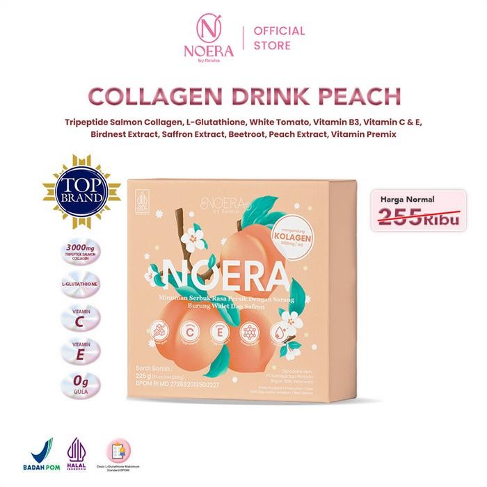 

Noera Collagen Drink With Birdnest and Saffron Extract I Minuman Kolagen L-Gluthatione Gluthatione