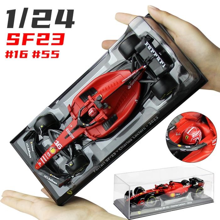 Bburago 1:24 2023 F1 Ferrari Sf23 #16Charles Leclerc #55Carlos Sainz W14 #44Lewis Hamilton Rb19 Rb18