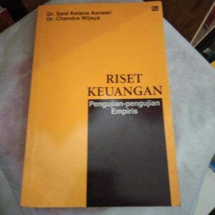 

SALE !!! ORIGINAL RISET KEUANGAN PENGUJIAN EMPIRIS - SAID KELANA ASNAWI CHANDRA READYY