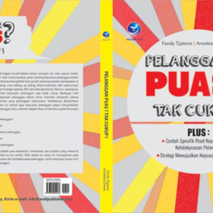 

SALE !!! BUKU KEPUASAN PELANGGAN, KONSEP, PENGUKURAN, DAN STRATEGI READYY