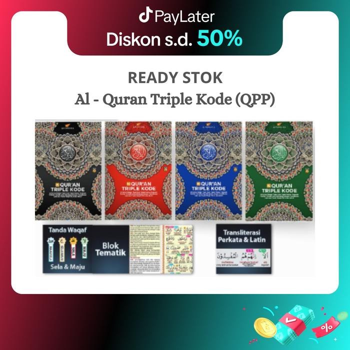 

SALE !!! AL QURAN MUSHAF TRIPLE KODE A5 (QPP) TAJWID BERWARNA - QULTUM MEDIA - BUMI ISLAMI ALQURAN