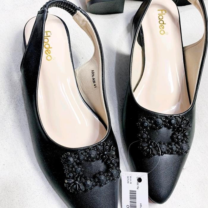 alfa Sepatu Fladeo Kriwil Tali Belakang Sandal Wanita