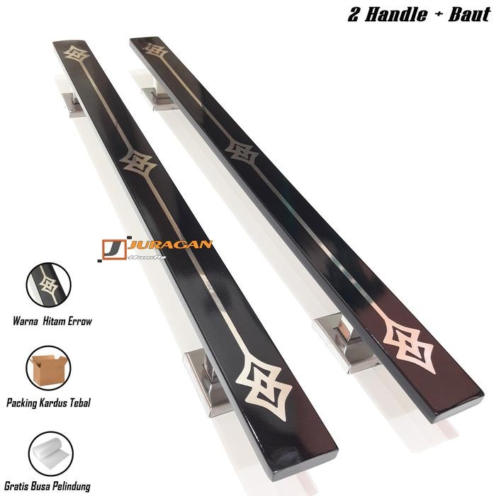 Handle Pintu 2 Daun 60 cm Aesthetic - ng Pintu Minimalis Type Arrow - Pegangan Pintu Model Terbaru *