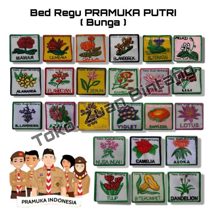 BET TANDA REGU PRAMUKA PUTRI/BET TANDA REGU PRAMUKA BUNGA *