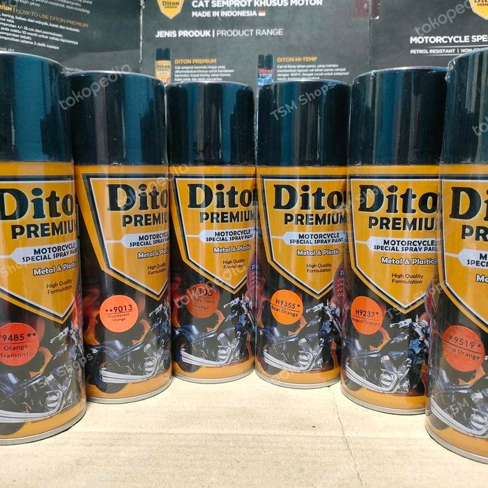 Pilok Cat Semprot Diton Varian Oren Orange 400cc Metalic Metalik Doff