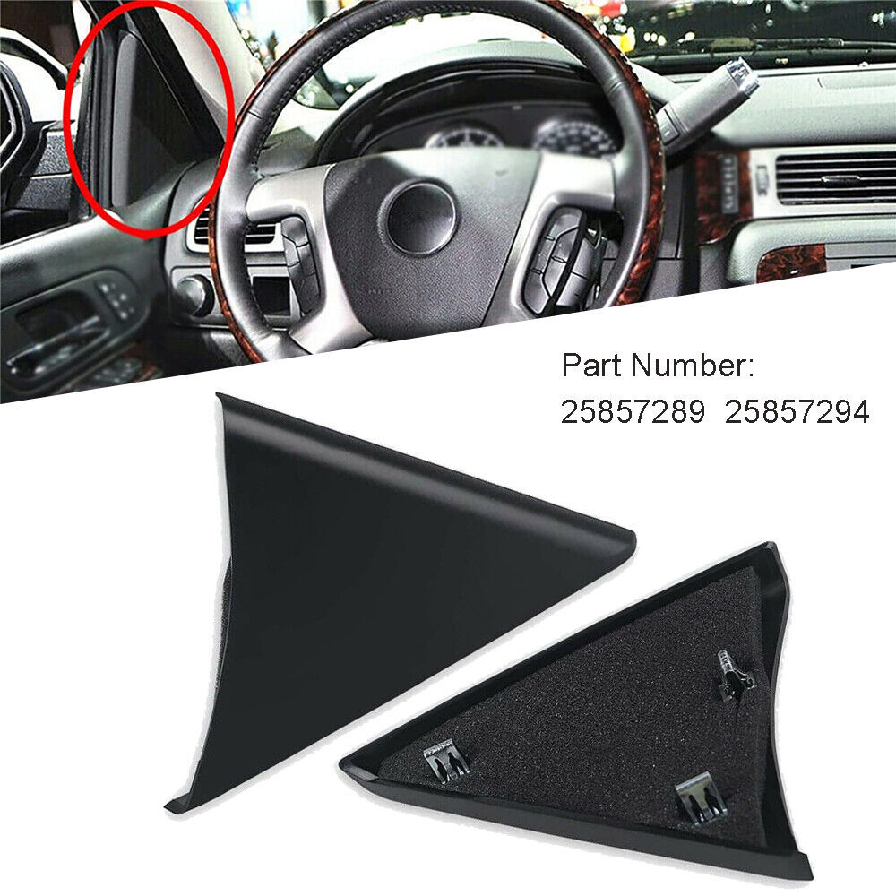 FR 25857294 FL 25857289 Front Door Upper Trim Panel For 07-13 Chevy Silverado GMC Sierra