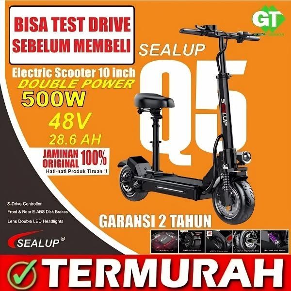 Premium Sealup Q5 Electric Scooter / Skuter Listrik Dewasa / Elektrik Pasti Ori