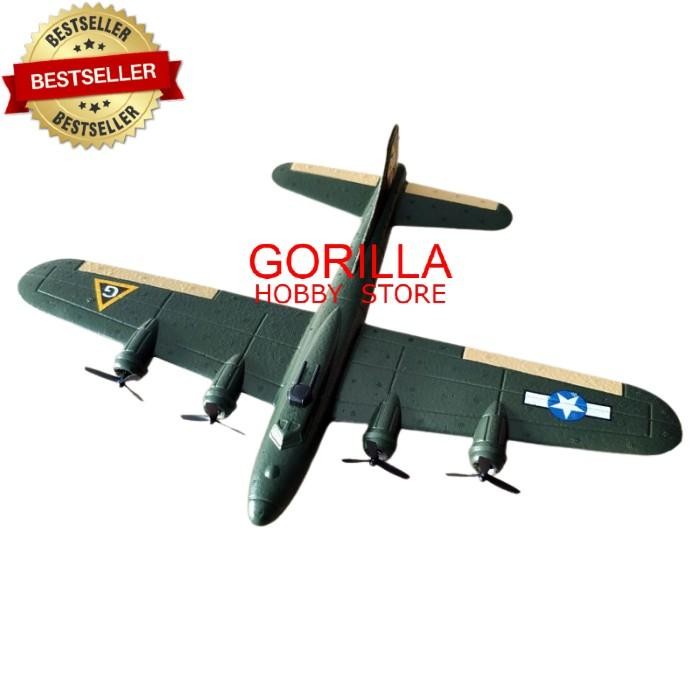 B17 Bomber Pesawat Rc Fx817 Rc Airplane Pesawat Pembom B17 Rtf 2.4Ghz Pasti Ori