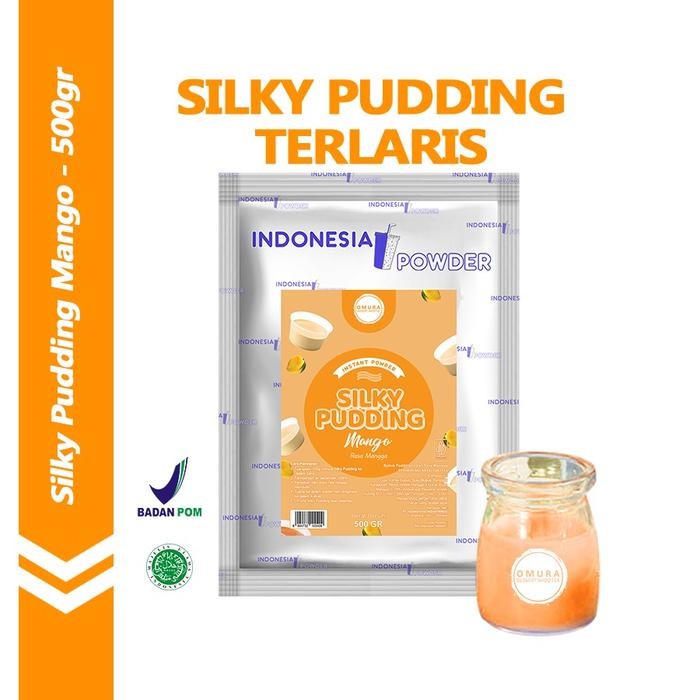 

[SILKY PUDDING] Bubuk Silky Pudding Rasa Mangga / Mango 500 Gr Puding Sutra Pudot Omura Dessert