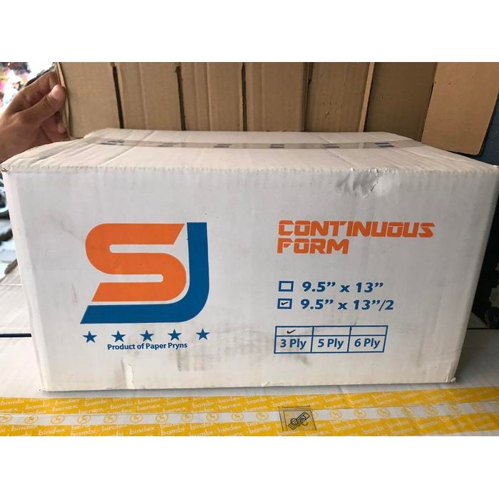 

Kertas Continuous Form SJ 9.5 x 13/2 3 ply