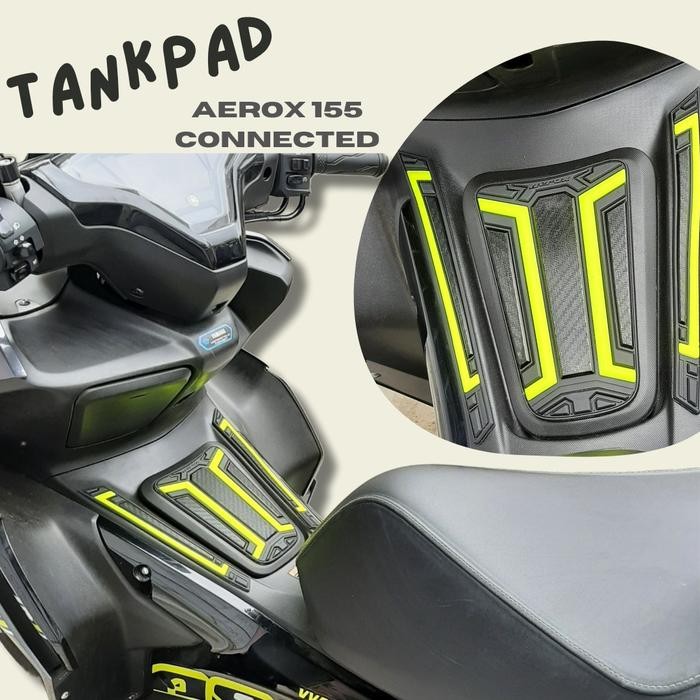 Tankpad Aerox 155 Connected Aksesoris Deckpad Aerox Bahan Karet Motor Sporty
