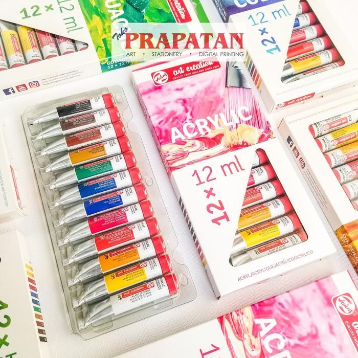 

Stok Baru Talens Acrylic Paint set 12/24x12ml / Cat Akrilik Talens