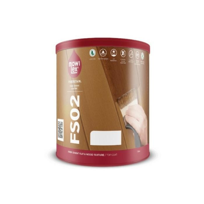 MOWILEX FIBERSTAIN. cat grc. cat fiber semen warna kayu.