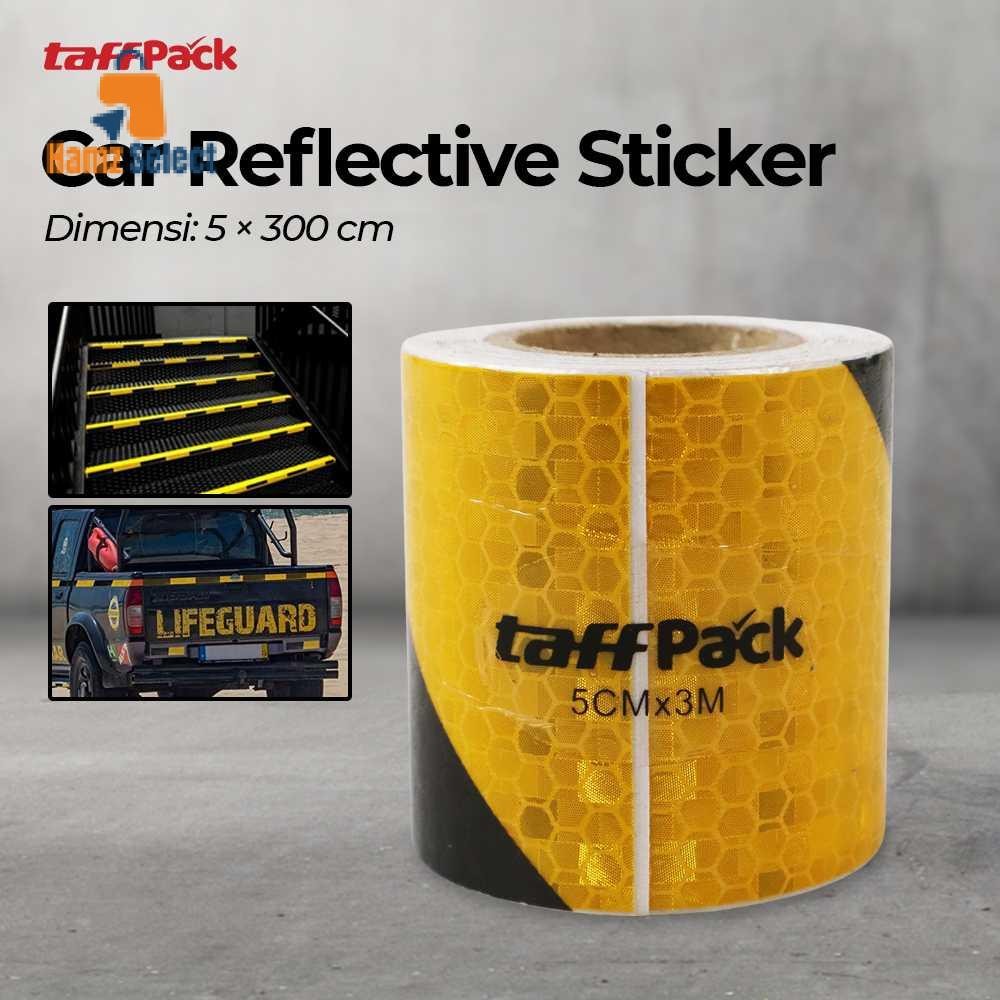 

Select_ TaffPACK Car Reflective Sticker Warning Strip Tape Two Color 5x300cm