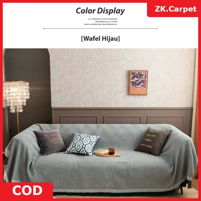 Cod Zakka Selimut Sofa Nordic Blanket Size 130*180Cm 180*260Cm 180*340Cm Import - Throw Blanket -