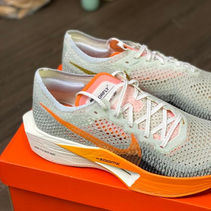 Nike Zoom X Next% Vaporfly 3 Sea Glass Bright Mandarin Original Termurah Best Quality 100% Original