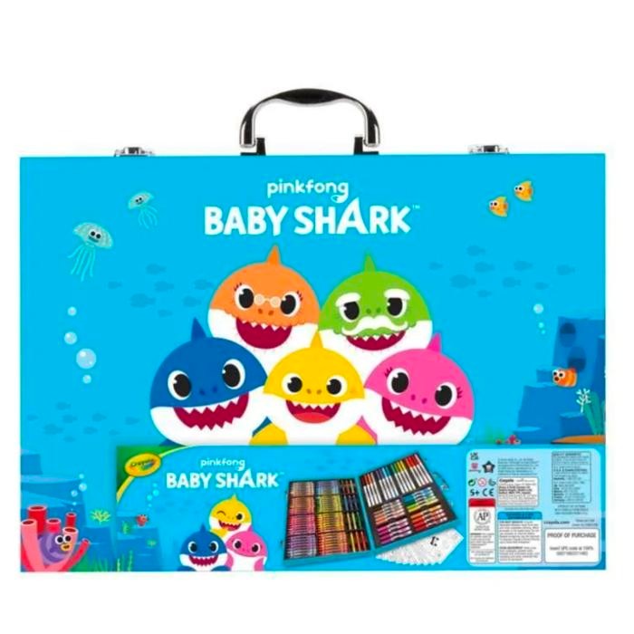 

Crayola Baby Shark Pink Fong Frozen Mickey Mouse Creativity Kit Set Crayon Pencil Color Markers