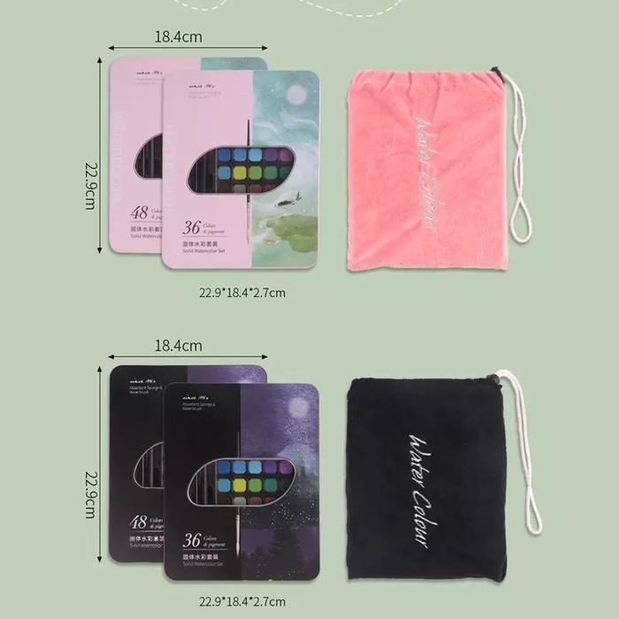 

Cat Air Water Color Solid Watercolor Set Alat Lukis Cat Air Padat Alat Melukis