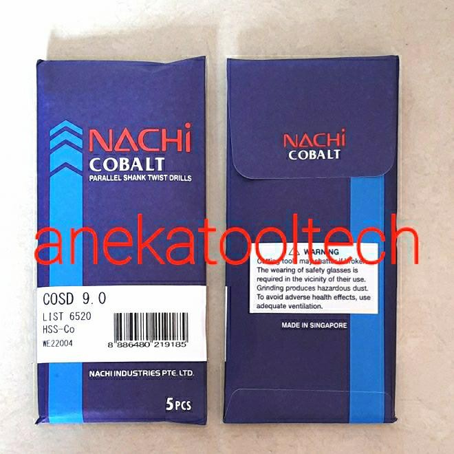 Mata Bor Hss Cobalt 9Mm Nachi Twist Drill Nachi 9Mm Hss Cobalt