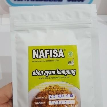 

(Allthebest) Abon NAFISA AYAM KAMPUNG 50 gr sehat alami non msg dan pengawet