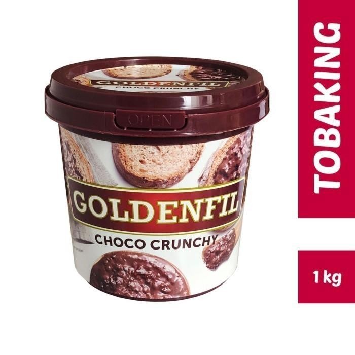 

(Allthebest) GOLDENFIL Choco Crunchy 1kg selai coklat pasta