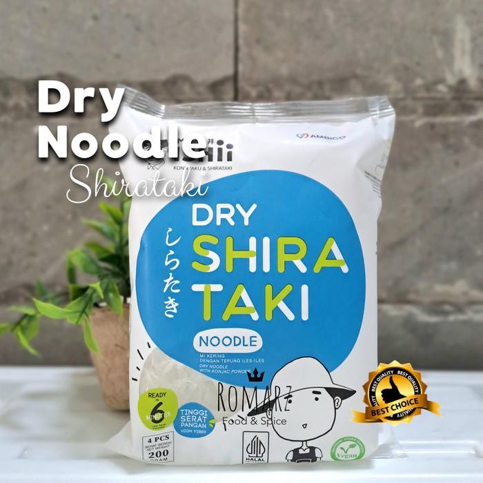 

(Allthebest) DRY SHIRATAKI MIE KERING SHIRATAKI ( isi 10pcs ) 250gr LOW CARBS