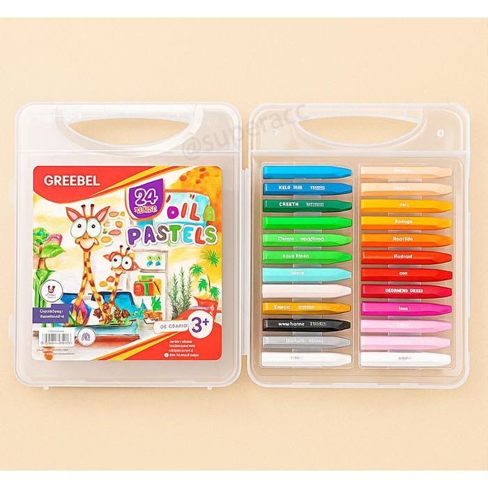 Crayon Joyko Isi 24 Warna Crayon Anak Sekolah TK SD Joyko Krayon 24 Warna Non Toxic *
