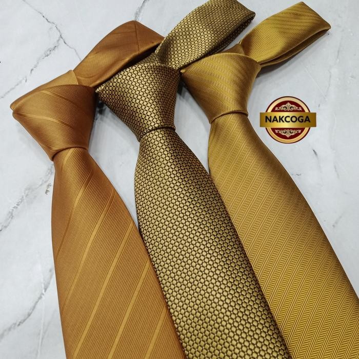 dasi gold polos dasi panjang gold mewah murah dasi kantor pria tie *