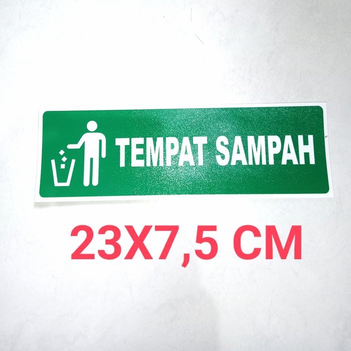 STIKER SIGN SAFETY TEMPAT SAMPAH *