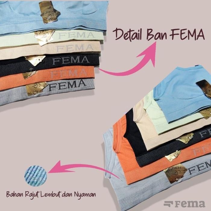 12Pcs Miniset Sport Bra Rajut Wanita Dewasa Remaja Tanpa Busa Tali Besar Fema 809 Bh *