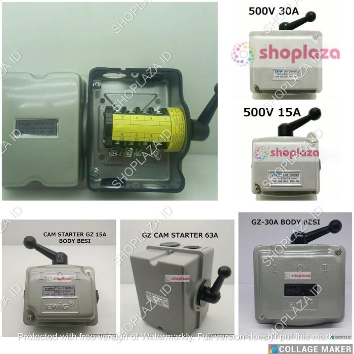 CAM STARTER TUAS GENSET OHM SAKLAR SWITCH GENSET PLN (I-0-ll) *