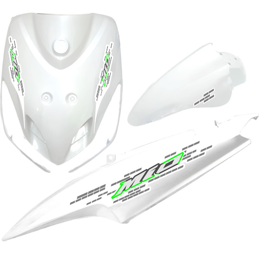 Striping Mio Sporty Soul Smile Api List Ori | Hitam Merah Kuning Biru | Decal Premium