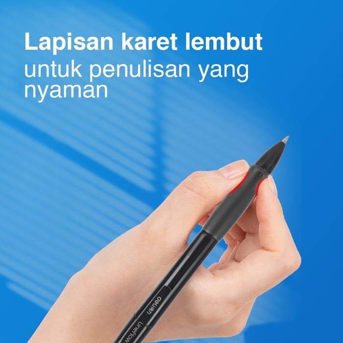 

Kenko Stationary - Deli Gel Pen Pulpen Gel Cetek 0.5 Mm Tinta Hitam Biru Merah 12 Pcs S08