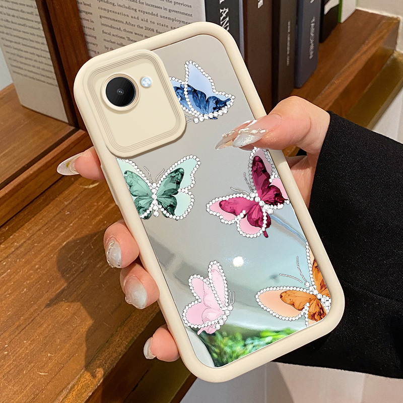 Casing Hp Realme C30 Realme C30s Realme Narzo 50i Prime Case Casing Graffiti Love Butterfly Silikon 